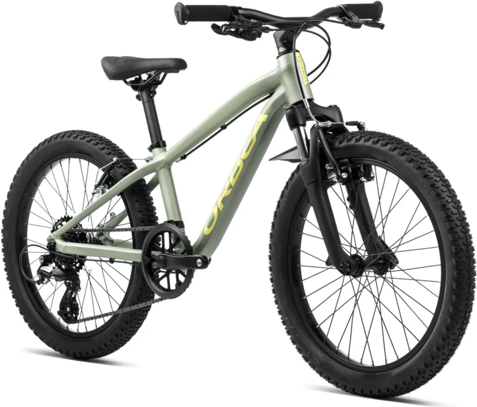 Orbea MX 20 XC | 20 Zoll Kinderfahrrad | Metallic Green Artichoke (Matt) - Yellow (Matt) Saisonangebot