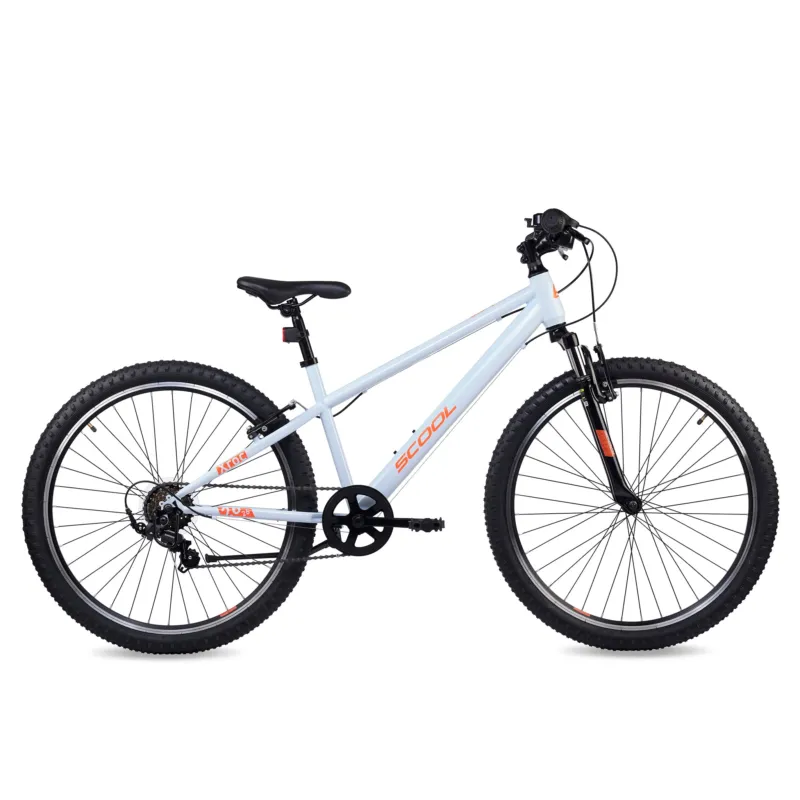 S'COOL Xroc 26-K6 (2026) | 26 Zoll Jugendfahrrad | Sky Grey/Neon Orange Preisreduziert