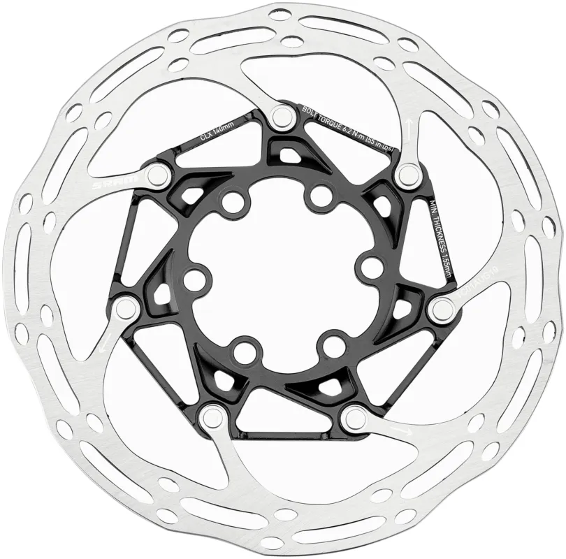 SRAM Centerline Rounded Bremsscheibe zweiteilig silber/schwarz Must-Have