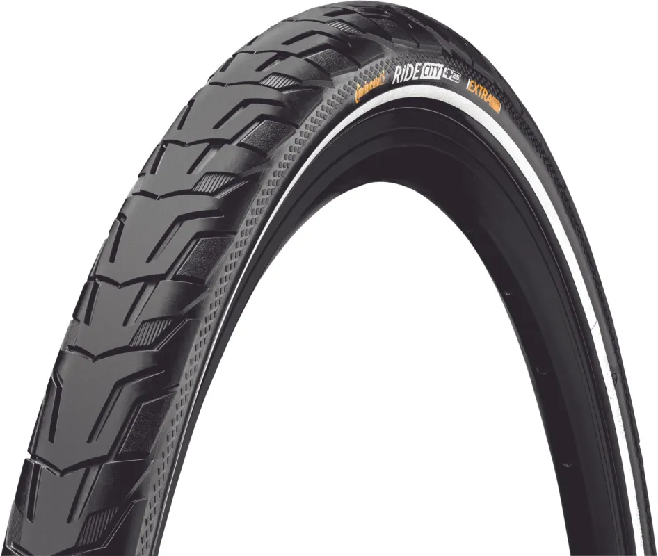 Gratis Versand Continental Ride City Drahtreifen 28" Reflex schwarz