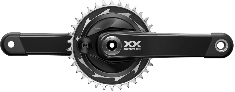 Abverkauf SRAM Quarq XX SL Eagle AXS T-Type Powermeter Kurbelgarnitur 34 T 12-fach Thread Mount 168mm schwarz