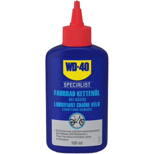 WD-40 Specialist Bike Kettenschmiermittel für Nasse Bedingungen 100ml Knallerangebot