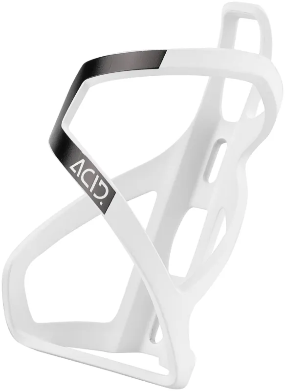 ACID Flaschenhalter HPP Left-Hand Sidecage matt white´n´glossy black Finale Aktion