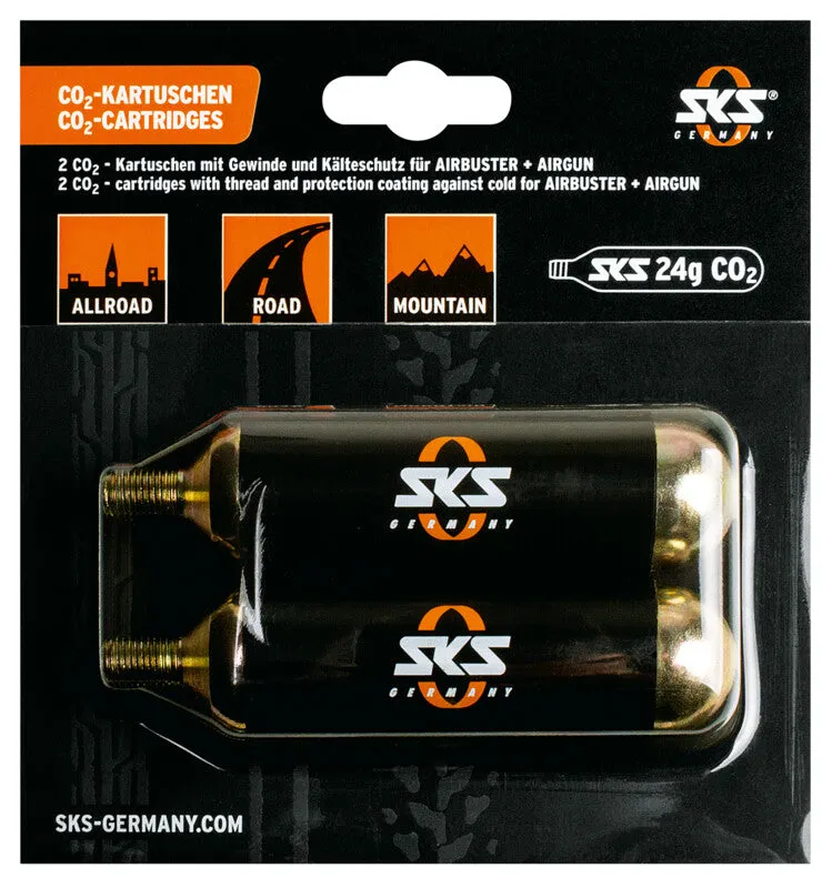 Heißes Angebot SKS CO2-Kartusche 24g für Airbuster 2er Set