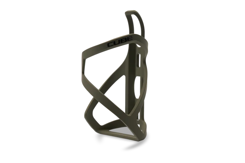 Nur Für Kurze Zeit Cube Flaschenhalter HPP Left-Hand Sidecage matt dustyolive´n´glossy black
