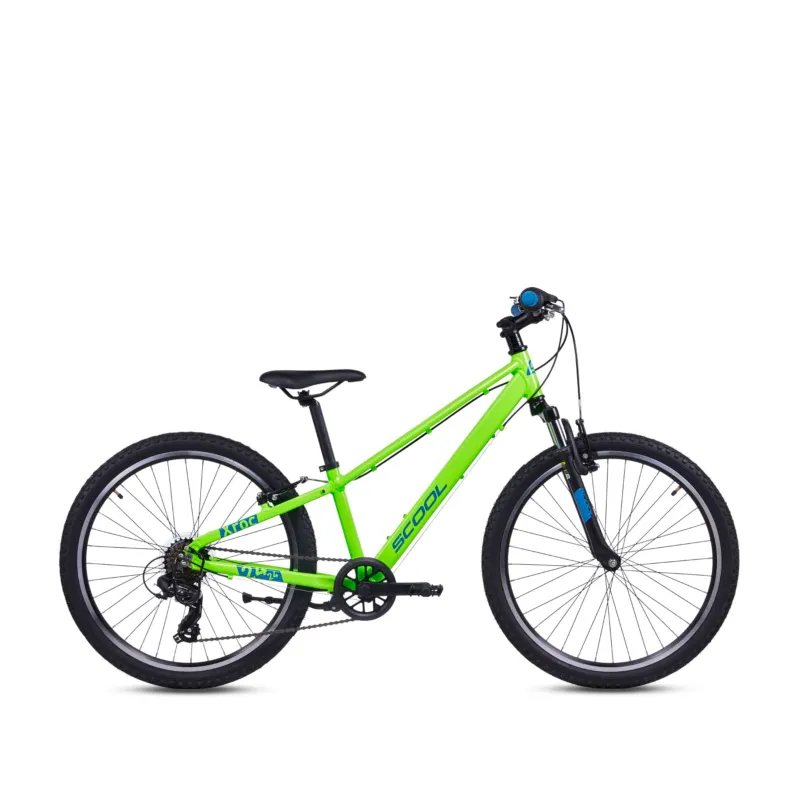 S'COOL Xroc Pro 24-K7 (2026) | 24 Zoll Kinderfahrrad | Neon Green/Ocean Neuheit