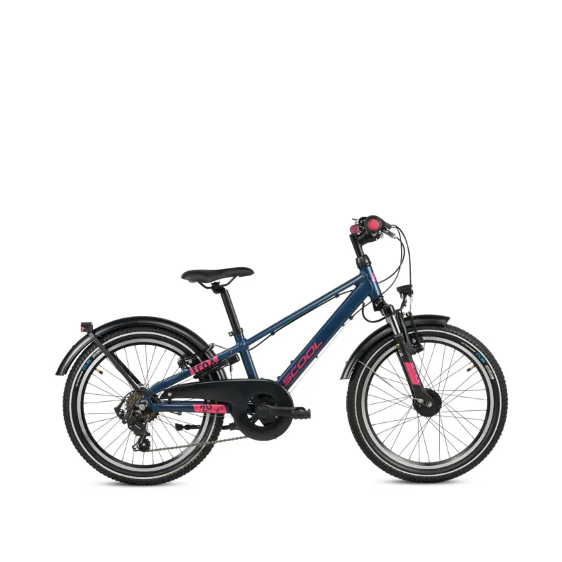 Schnäppchen S'COOL troX pro 20-K7 (2026) | 20 Zoll Kinderfahrrad | Pearl Night Blue/Pink