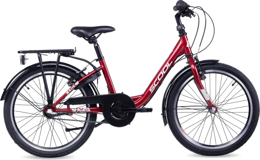 S'COOL chiX 20-N3 (2026) | 20 Zoll Kinderfahrrad | Red/White Top-Angebot