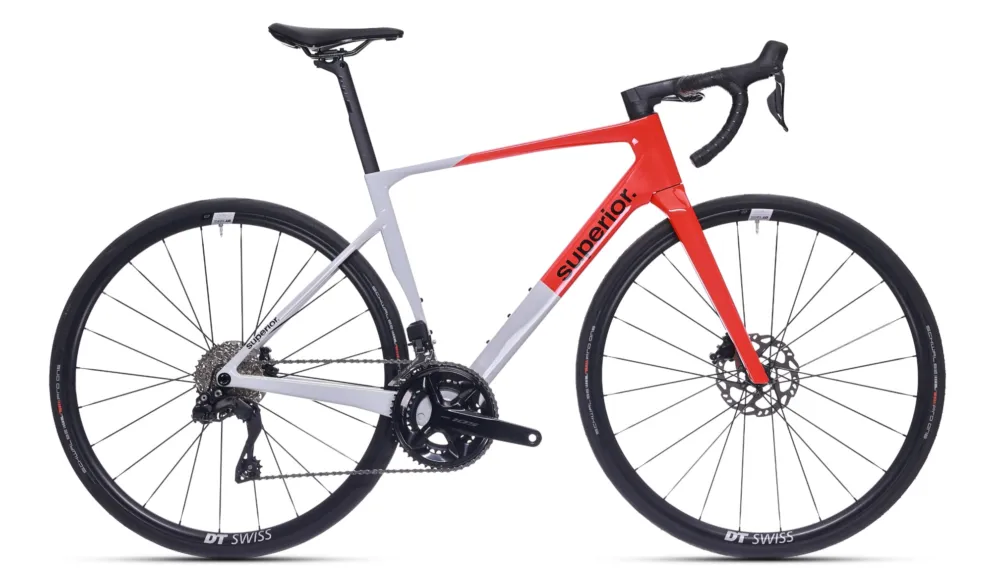 Superior XR 9.5 GF (2025) | Rennrad | Gloss Grey / Red Schneller Versand