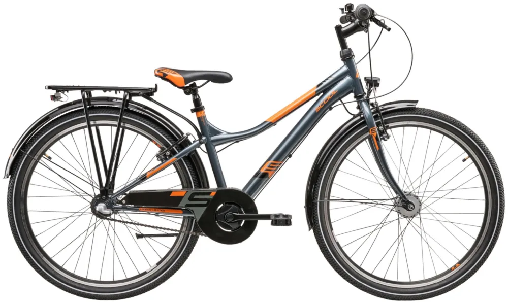 Direkt Vom Hersteller S'COOL troX 26-N3 (2026) | 26 Zoll Jugendfahrrad | Dark Grey/Orange