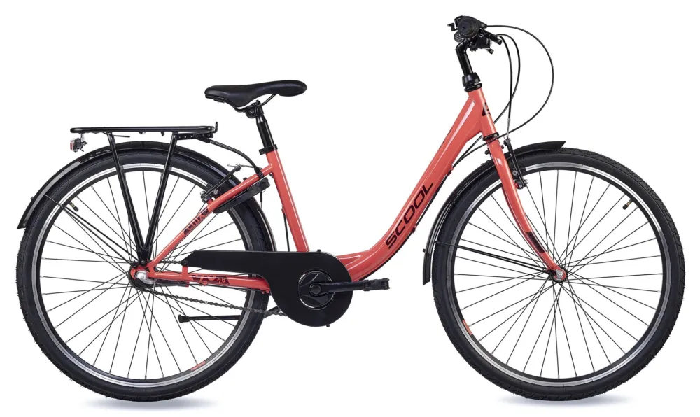 Direkt Vom Hersteller S'COOL chiX 26-N3 (2026) | 26 Zoll Jugendfahrrad | Coral/Dark Red