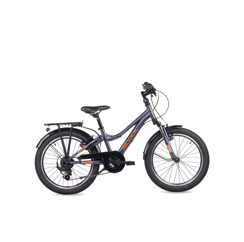 Ausverkauf S'COOL troX 20-K6 (2026) | 20 Zoll Kinderfahrrad | Dark Grey/Orange