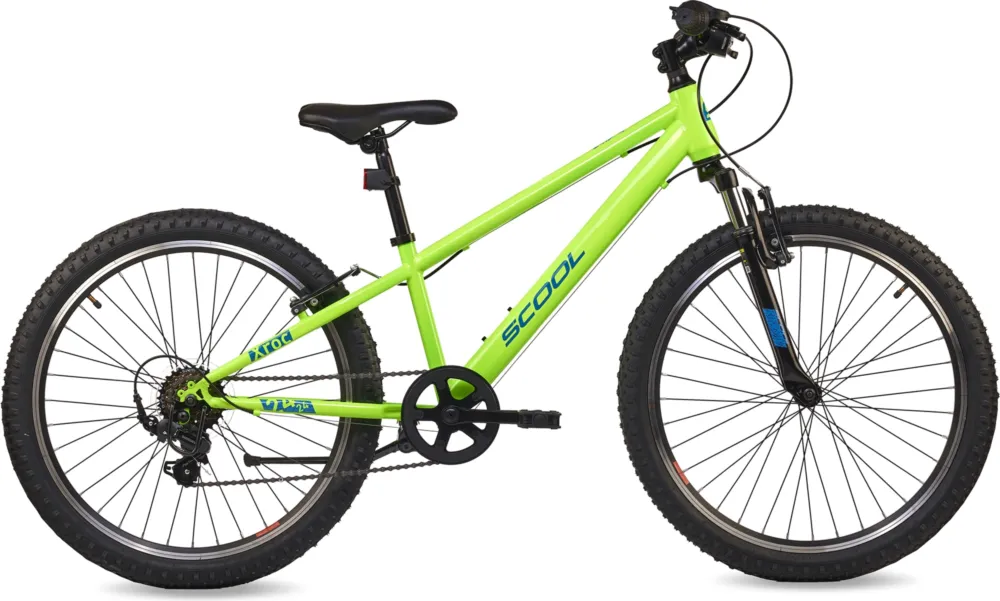 Bestseller S'COOL Xroc 24-K6 (2026) | 24 Zoll Kinderfahrrad | Neon Green/Ocean