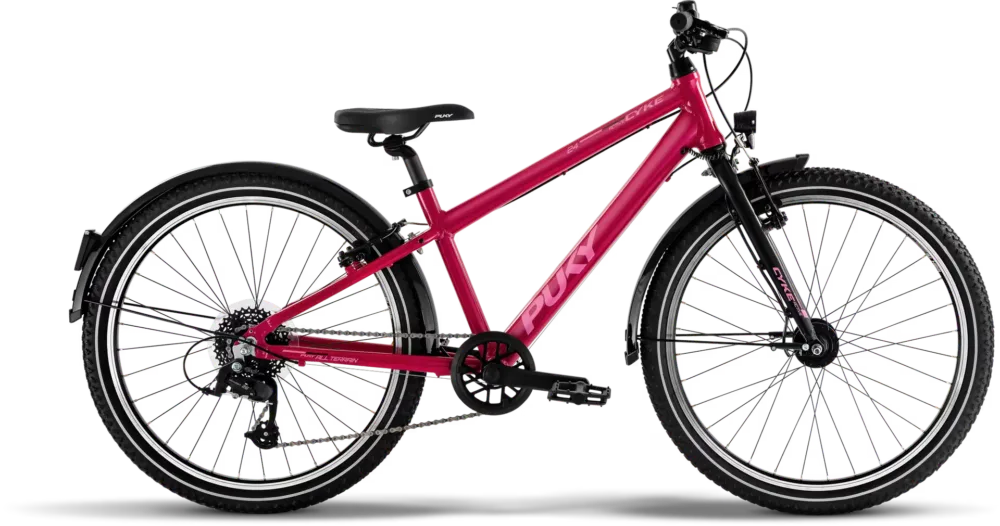 Puky CYKE 24-8 ACTIVE (2026) | 24 Zoll Kinderfahrrad | berry/black Geprüft