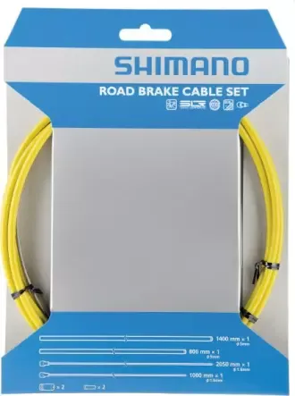 Bremszug-Set Road SIL-TEC beschichtet Gelb Finale Aktion