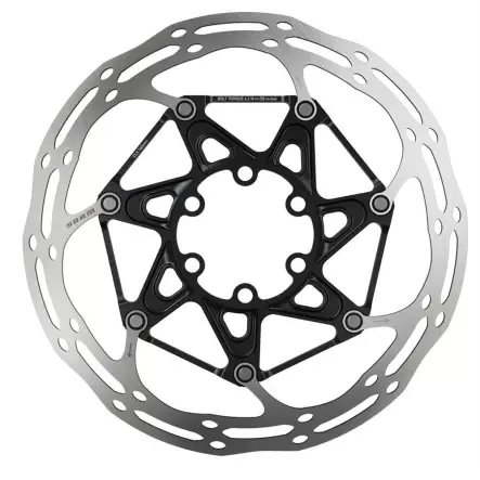 Bremsscheibe Centerline X 6-Loch schwarz, silber | 140 mm | Stahl Schrauben Abverkauf