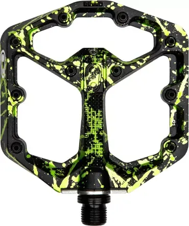 Aktuell Stamp 7 Plattform-Pedale Limited Edition black/lime green - Splatter Limited Edition | Small