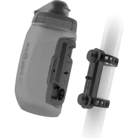 Twist bottle 450 + uni base Transparent Black | 450 Sonderangebot