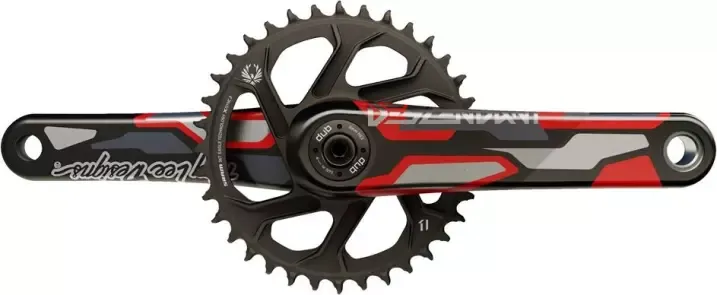Kurbel Descendant CoLab Troy Lee Designs Eagle All Downhill Rot | DUB | 36 | 165 | 56.5mm Super-Preis