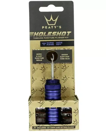 Billig Holeshot Tubeless Puncture Plugger Kit Navy