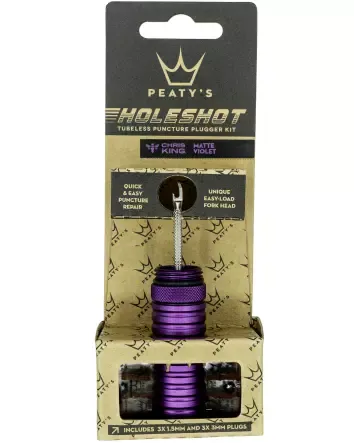 Must-Have Holeshot Tubeless Puncture Plugger Kit Violet
