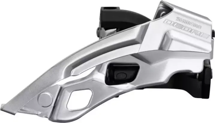 Preis Gesenkt Umwerfer Deore Trekking FD-T6000 Top Swing Schwarz | 66-69° | Schelle tief - 34,9 mm, mit Adapter 31,8/28,6 mm