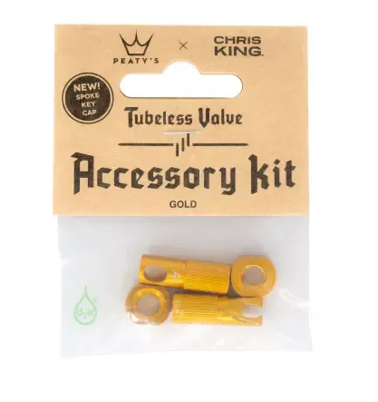 Bestseller Peaty's x Chris King (MK2) Tubeless Valves Accessory Kit Gold