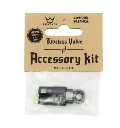 Finale Aktion Peaty's x Chris King (MK2) Tubeless Valves Accessory Kit Slate