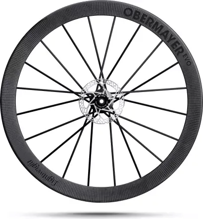 Rabatt Obermayer EVO Schwarz Edition | 24mm | Sram 12 EXP | Hinterrad