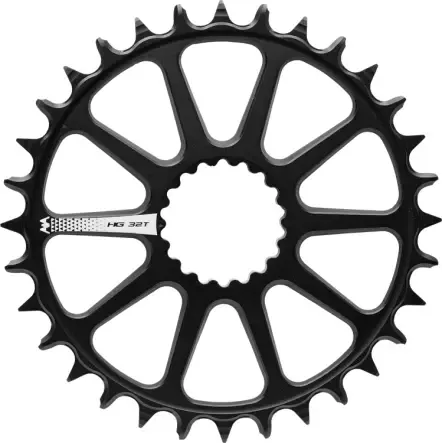 Zertifiziert SpideRing 10 Arm 55 CL Kettenblatt Schwarz | 34 Zähne