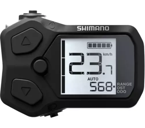 Informationsdisplay und Schaltereinheit integriert Shimano Steps SC-EN500 Schwarz/Grau | I-SPEC Schelle passt nicht hinter das Display Schneller Versand
