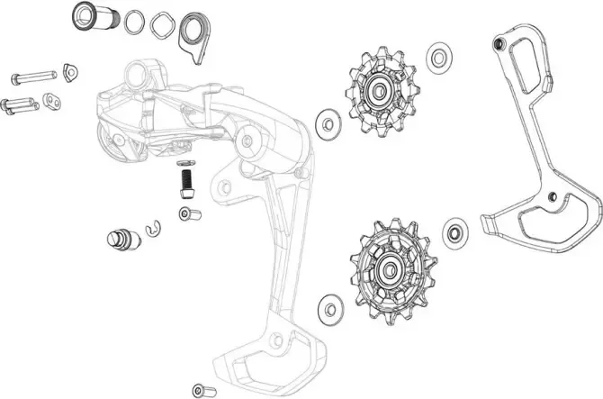 Schaltröllchen X01/X01DH/X1/FORCE1 X-SYNC Abverkauf