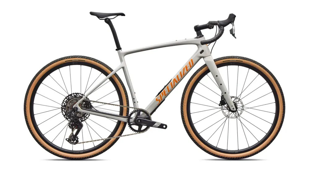 Garantierte Lieferung Specialized Diverge 4 Comp Carbon Dolomite Metallic/Orange Zest 2026 - 52 cm