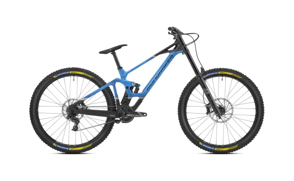 Highlight Mondraker Summum Carbon R MX Gloss Marlin Blue / Matte Carbon / Silver - M
