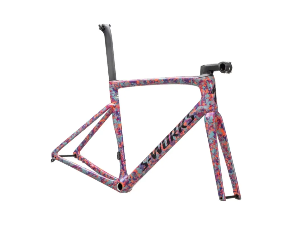 Specialized S-Works Tarmac SL7 Frameset Gloss Marbled Lagoon Blue-Purple Haze - 56 cm Neu Im Sortiment