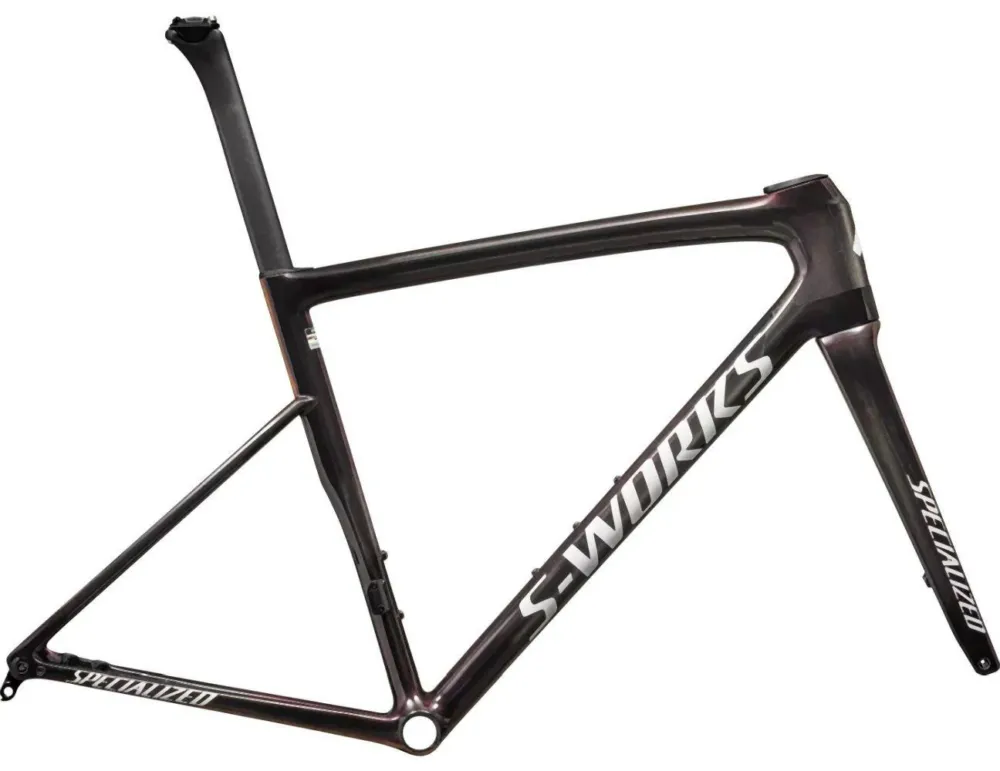 Günstig Specialized TARMAC SL8 S-Works FRAMESET GLOSS CARBON / VIAVI MAGANTA GOLD / CHAOS RED PEARL / WHITE - 52 cm