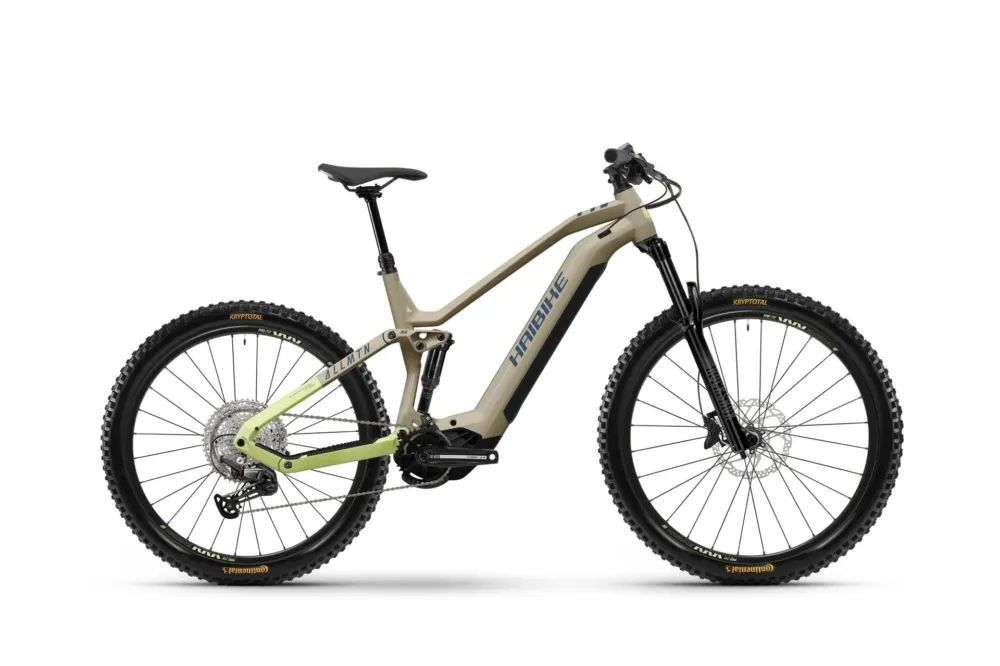 Aktuell Haibike AllMTN 3 i720 Wh coffee/green/blue glänzend 2025 - M