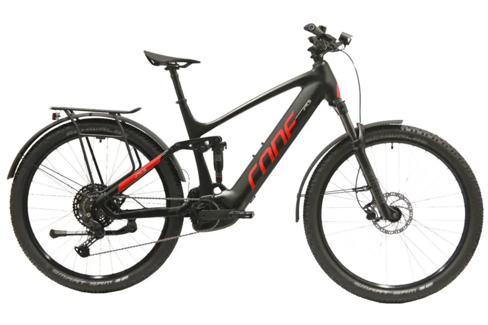 Expressversand CONE eFullTrail IN 3.0 Gent 750Wh Schwarz/Rot - 44 cm