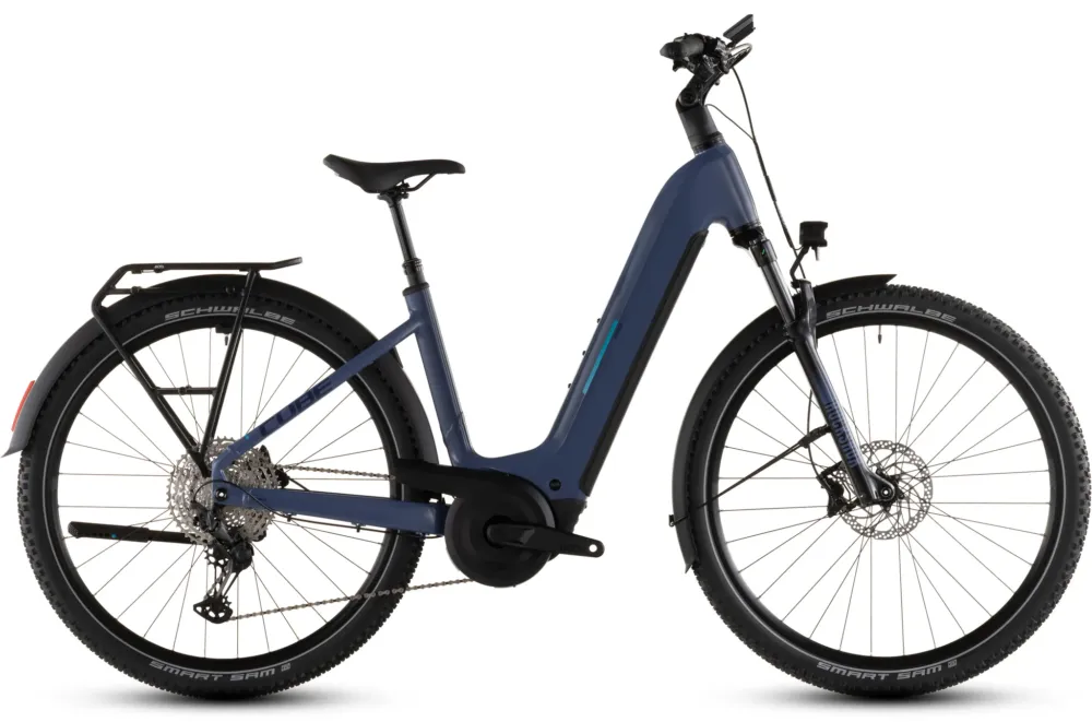 Kracherpreis Cube Nuride Hybrid EXC 800 jeansblue´n´blue Tiefeinsteiger 2026 - 58 cm