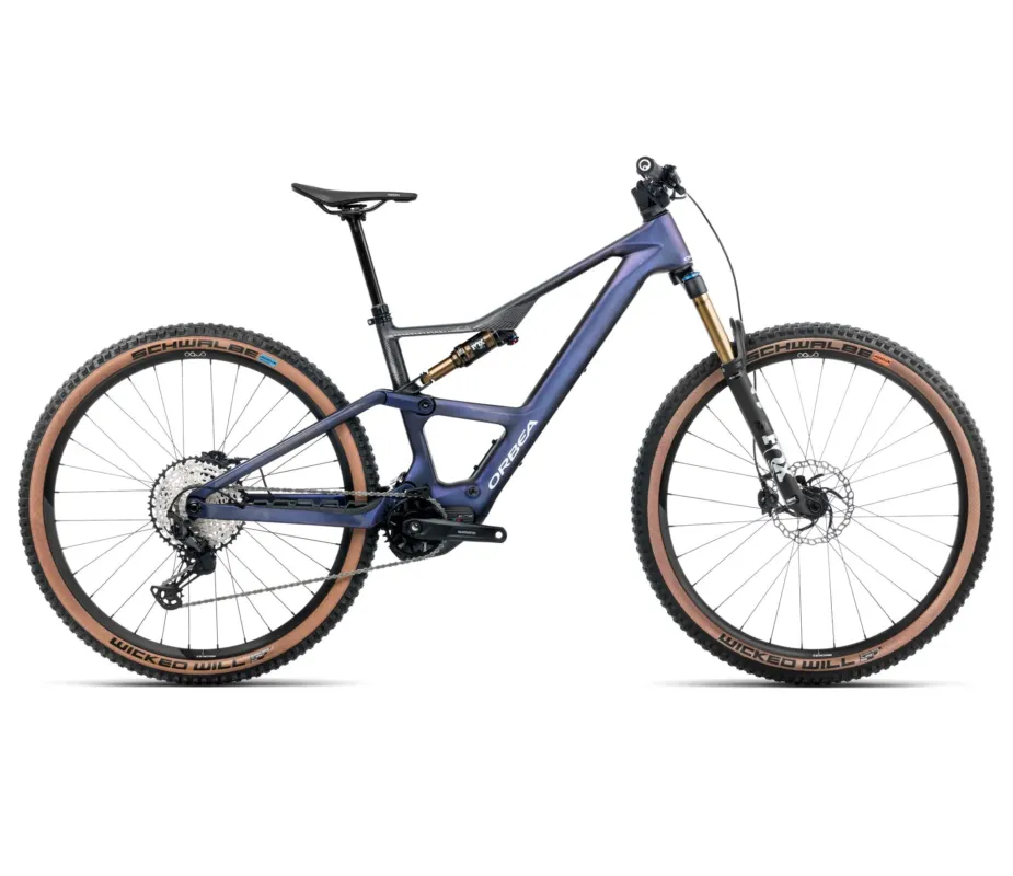 Neue Kollektion Orbea RISE SL M10 630W Tanzanite Carbon View - Carbon Raw 2025 - M
