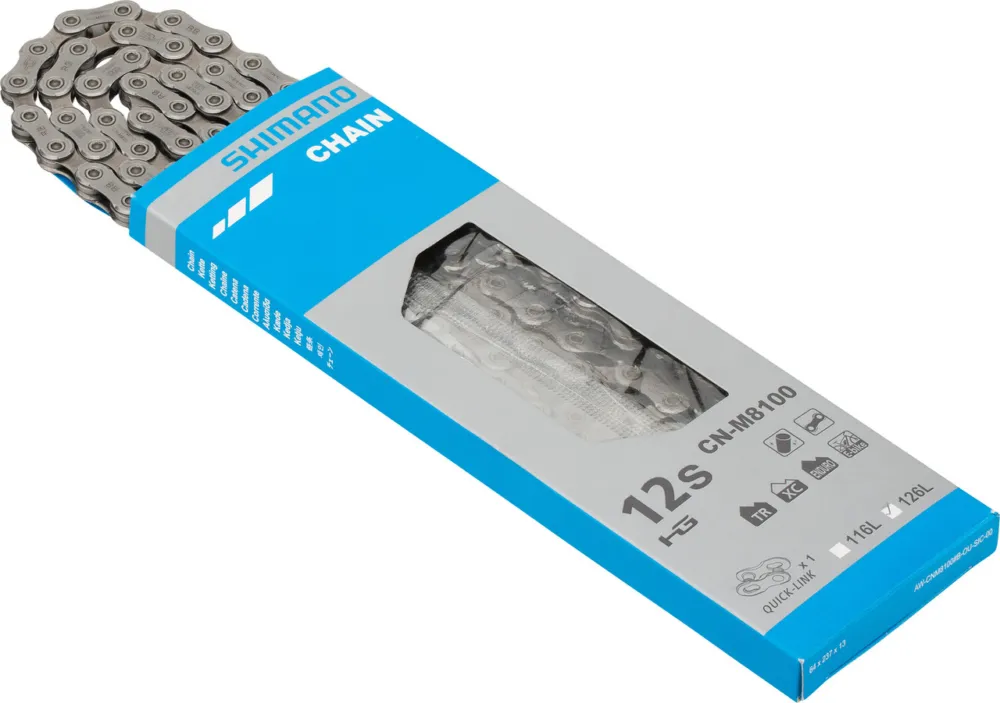 Neu Shimano XT / Ultegra / E-Bike Quick-Link Kette CN-M8100 12-fach - silber | 126