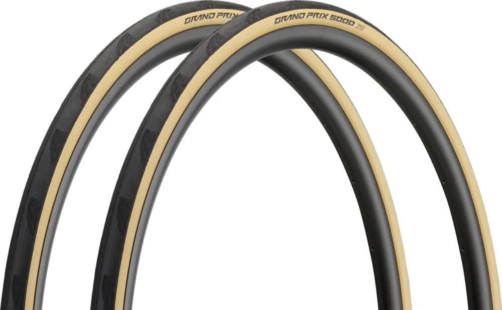 Zertifiziert Continental Grand Prix 5000 28" Faltreifen 2er-Set - schwarz-creme | 28 " | 25 mm | 25-622