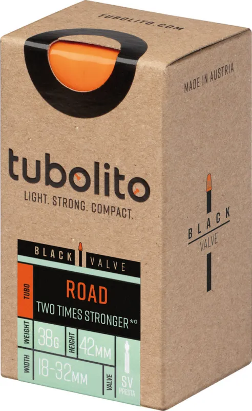 Markenware tubolito Tubo-Road-700C Schlauch 28" Modell 2025 - black | 18\\/32-622 SV 42 mm | SV | 18-622 bis 32-622 | 42 mm