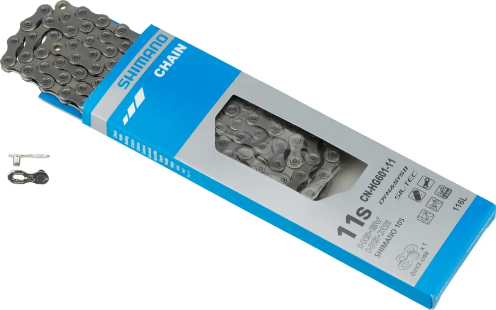 Shimano 105 / SLX / CN-HG601-11 11-fach E-Bike Quick-Link Kette - silber | 116 Billig