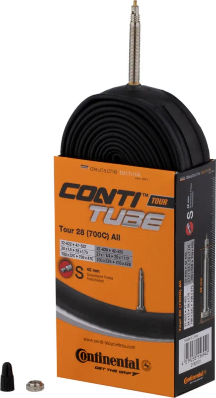 Ausverkauf Continental Schlauch Tour 28 All - universal | SV | 32-622 bis 42-622 | 27-28 x 1 1\\/4-1,75 x 2 SV 42 mm | 42 mm