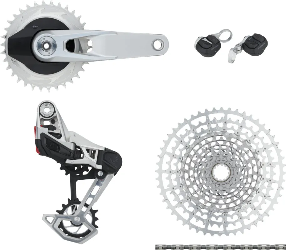 Must-Have SRAM Eagle Transmission 1987 Collection AXS 1x12-Fach Gruppe - 1987 edition silver | 32/34 | 170,0 mm | 10-52 | ohne