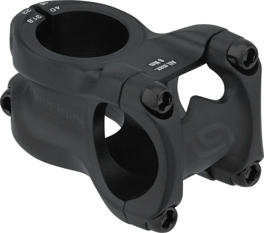 LEVELNINE MTB 31.8 Vorbau - black stealth | 6° | 40 mm Neu Im Sortiment