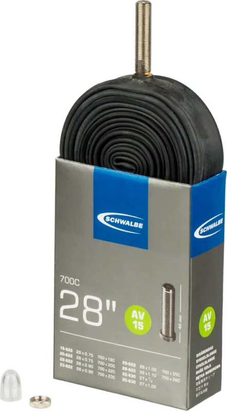 Schwalbe Schlauch 15 für 28" - universal | 18-622 bis 25-630 | AV | 18\\/28-622\\/630 AV 40 mm | 40 mm Kostenfreie Lieferung