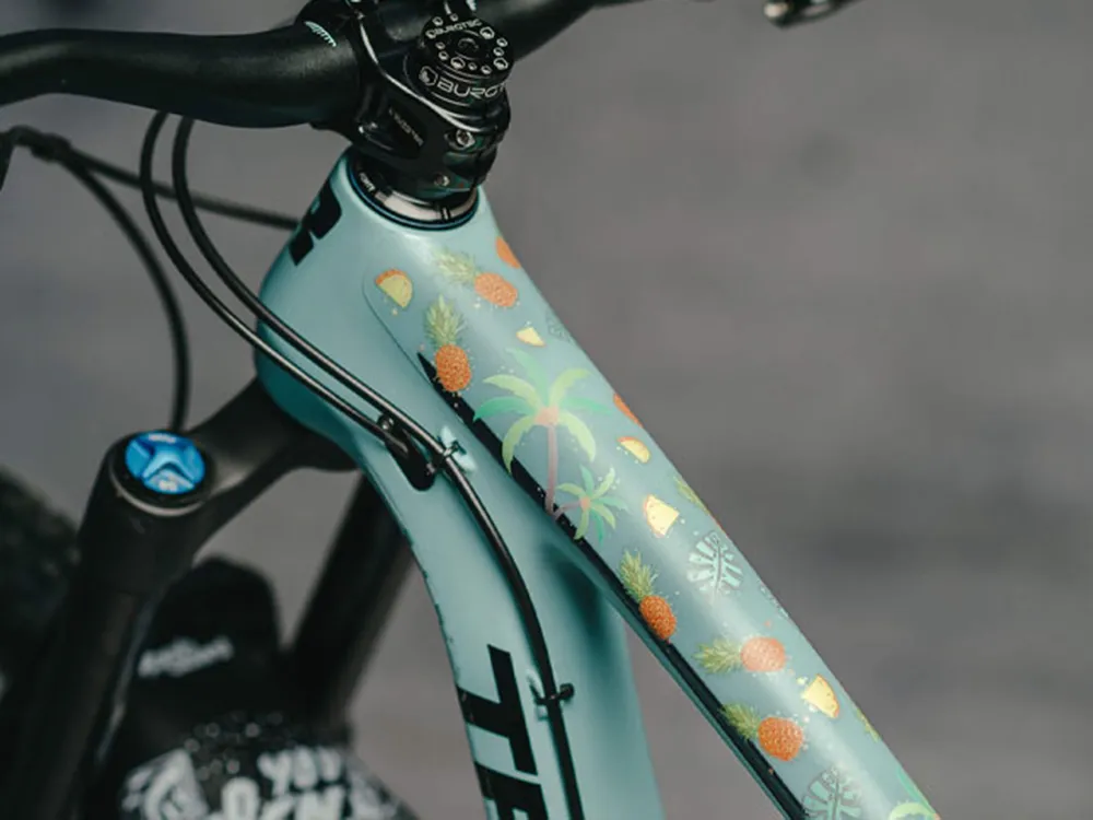 Markenprodukt DYEDBRO MTB Rahmenschutzfolien-Set - tropical