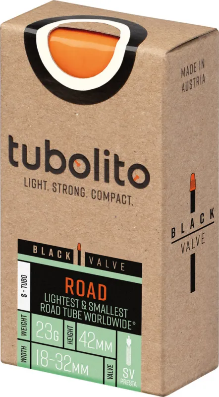 tubolito Tubo-S-Road-700C Schlauch 28" - black | 18\\/32-622 SV 42 mm | SV | 18-622 bis 32-622 | 42 mm Expressversand